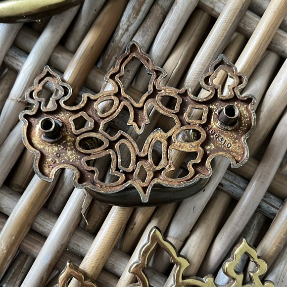 Vintage metal drawer pulls hardware 2 1/2 inch on center holes required - Picture 5 of 6